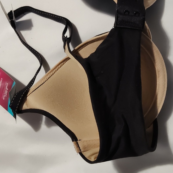 Maidenform Comfort dev Soft Demi Underwire Bra Black/Body Beige Lining 32C Women - Picture 8 of 10